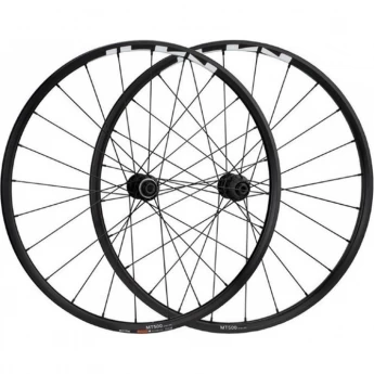 Комплект колес SHIMANO MT-500, переднее и заднее, F:15/R12 мм E-THRU, 27,5", для 11 скоростей, C.LOCK, OLD 100/142