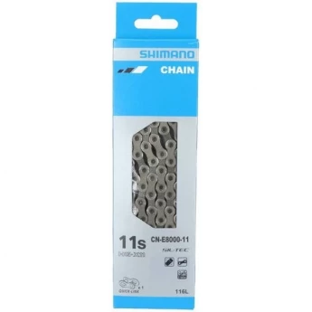 Цепь SHIMANO E8000, 11 скоростей, 138 звеньев, с ампульным пином