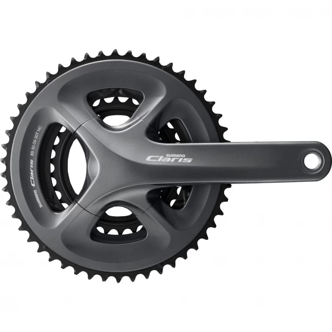 Система SHIMANO CLARIS, R2030, 170 мм, интегрированный вал, 8 скоростей, 50/39/30T EFCR2030CX090X Система SHIMANO CLARIS, R2030, 170 мм, интегрированный вал, 8 скоростей, 50/39/30T EFCR2030CX090X