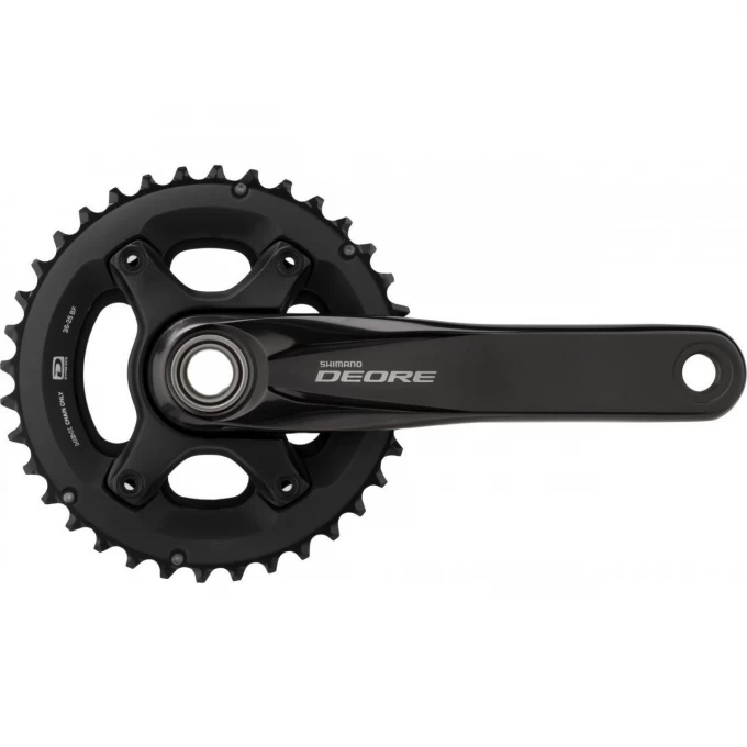 Система SHIMANO DEORE, M6000-2, 170 мм, интегрированный вал, 10 скоростей, 36/26T без каретки, черный EFCM6000CX66X Система SHIMANO DEORE, M6000-2, 170 мм, интегрированный вал, 10 скоростей, 36/26T без каретки, черный EFCM6000CX66X